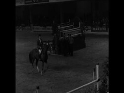 SYND 25/3/68 FRANKFURT HORSE SHOW News Clip