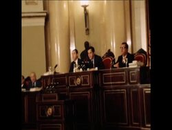 SYND 9 10 76 SPANISH PRIME MINISTER SUAREZ ADDRESSING NATIONAL COUNCIL IN MADRID Instructional Video
