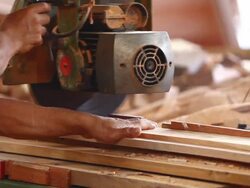 Cutting lumber Stock Footage