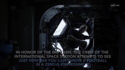 NASA's ISS crew throw American football in zero gravity to honour Super Bowl LI. Instructional Video