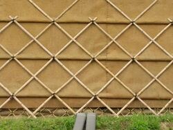 CU Shot of police presence outside during G8 meeting / Hokkaido Toyako, Japan Stock Footage