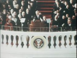 LBJ Inauguration Stock Footage