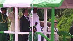 CLEAN : French President Hollande meets Nigerian counterpart News Clip