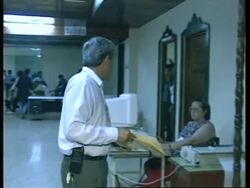 NICARAGUA: MANAGUA: RIOT POLICE GUARD VOTE-COUNTING CENTRE News Clip