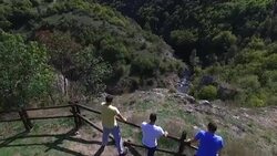 Exploring old castle Stock Footage