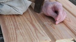 Hammering a nail Stock Footage