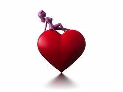 Woman with heart Stock Footage