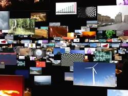 LCD TV Infinite loop. Recursion extravaganza. Stock Footage