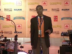 SPEECH: Paul Cothran, VH1 Save The Music Foundation Executive Director shares how much the foundation has donated to school programs  Stock Footage