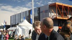 Crowds at an Oktoberfest event News Clip