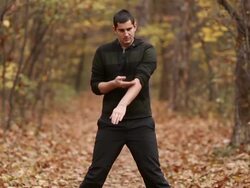 Young male training Jiu jitsu Stock Footage