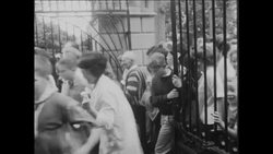 CAN 283 PRESIDENT LYNDON JOHNSON INVITES GUESTS TO WALK WITH HIM AND HIS BEAGLE HOUNDS News Clip