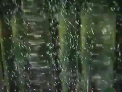 Close up of spinning glass with mineral water Stock Footage