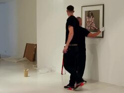 The Seventh Annual Macmillan De'Longhi Art Exhibition And Auction Is Launched Stock Footage