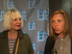 INTERVIEW: SIA and Patty Schemel on supporting the cause at L.A. Gay & Lesbian Center's An Evening With Women Stock Footage