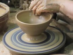 Potters Wheel Stock Footage