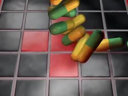 Pills and Red Cross Stock Footage