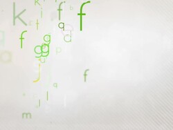 Colorful Alphabet Letters Background Loop - Pastel Green HD Stock Footage