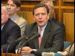 Germany - Schroeder news conference News Clip