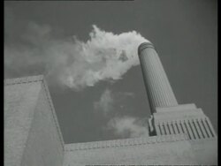 Coal fired power station, UK  1939 Stock Footage