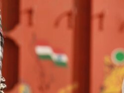 Doctor giving condom to a truck driver, Ballabgarh, Haryana, India Stock Footage