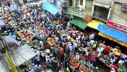 CLEAN : Bangladeshi pedestrians at the market befo News Clip