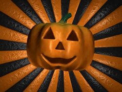 (Loop) Halloween, Pumpkin with spinning Background Stock Footage