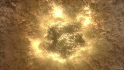 A meteor impact sends dust, debris and fire across the Earth in a computer generated animation. Stock Footage
