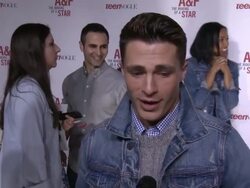 INTERVIEW - Colton Haynes on how it felt to be selected by A&F at Abercrombie & Fitch's "The Making Of A Star" Spring Campaign Party Stock Footage