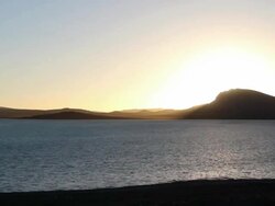 lake (selincuo lake) sunset/sunrise Stock Footage