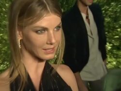 Angela Lindvall at the Green Auction Stock Footage