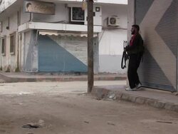 Fighting in the streets Stock Footage