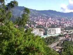 HD: Overlooking Medellin Stock Footage