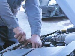 Car repairing. Auto Repair Shop. Automobile service. Stock Footage