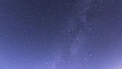 View of galaxy on the sky from Yeongamgun Jeollanamdo Stock Footage