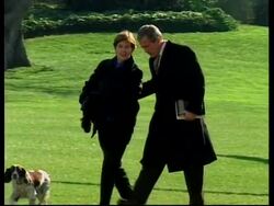 President Bush arrives back in Washington Instructional Video