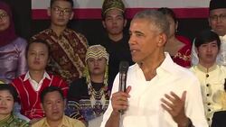 CLEAN : Obama links US Olympic success to genetic diversity News Clip