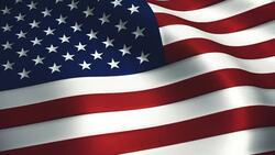 America Flag Stock Footage