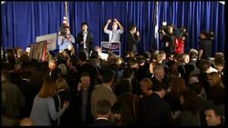Supporters gather as Newt Gingrich wins South Carolina Republican primary News Clip