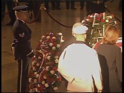 Dignitaries visit Reagan coffin in rotunda News Clip