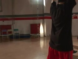 HD STEADYCAM: Hip Hop Dancing Class Stock Footage