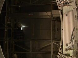 ATLAS (a torodial LHC apparatus) detector construction at CERN (the European particle physics laboratory) near Geneva, Switzerland Stock Footage