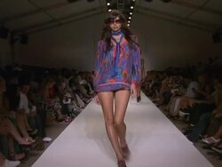 Custo Barcelona - Runway - MBFW Miami Swim Stock Footage