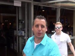 Joe Gatto from Impractical Jokers talks about censored jokes and superheros on streets of San Diego Comic Con at Celebrity Sightings - Comic-Con International 2013 Celebrity Sightings - Comic-Con International 2013 on July 20, 2013 in San Diego, California Stock Footage