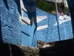 Spanish art occupies Vila Brasilandia favela in Sa Stock Footage