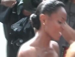 Jada Pinkett Smith arrives at The Karate Kid Premiere in Westwood at the Celebrity Sightings in Los Angeles at Los Angeles CA. (Footage by WireImage Video/GettyImages) Stock Footage