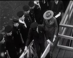 Duke of Kent and the ""Discovery"". News Clip