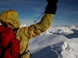 Mountain climbing (HD 1080) Stock Footage