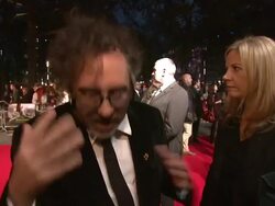 INTERVIEW: Tim Burton on approaching the project, what his kids are scared of, Johnny Depp at Gala Night Opening: 'Frankenweenie' Premiere: BFI 56th London Film Festival at Odeon Leicester Square on October 10, 2012 in London, England (Footage by WireImage Stock Footage