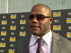 INTERVIEW: Michael Robinson at Cartoon Network Hosts Second Annual Hall Of Game Awards on 2/18/12 in Santa Monica, CA. Stock Footage